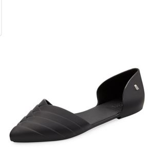 Melissa Flats black petal d'orsay